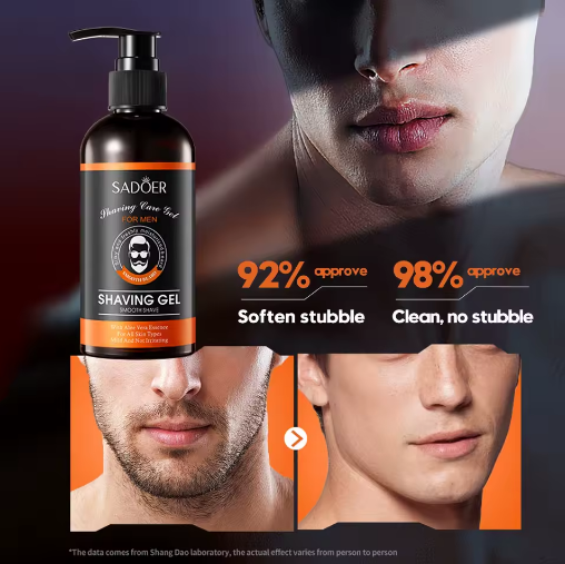 Mousse à raser SADOER pour hommes, pour adoucir les poils du visage
