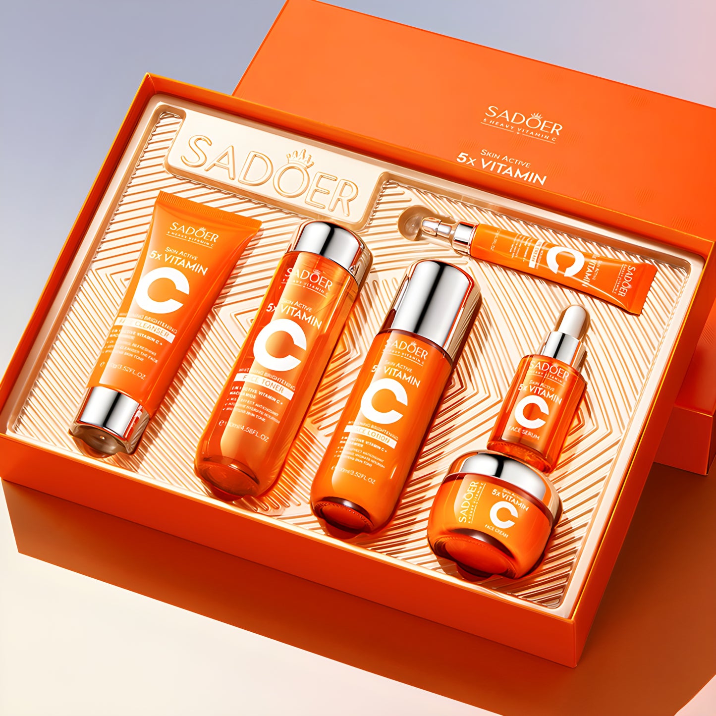 SADOER Five-fold Vitamin C Whitening and Brightening Skin Care Gift Box