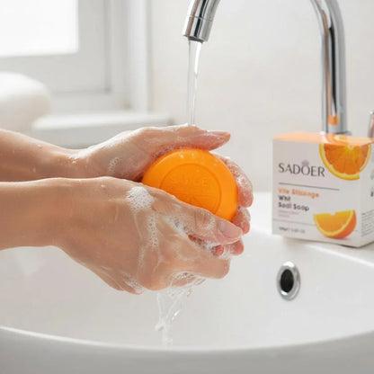 SADOER Vitamin C Soap (Including Foaming Net) - Sadoer PureSkin