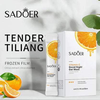 SADOER Vitamin C Good Night Gel Mask 4ml*20 - Sadoer PureSkin