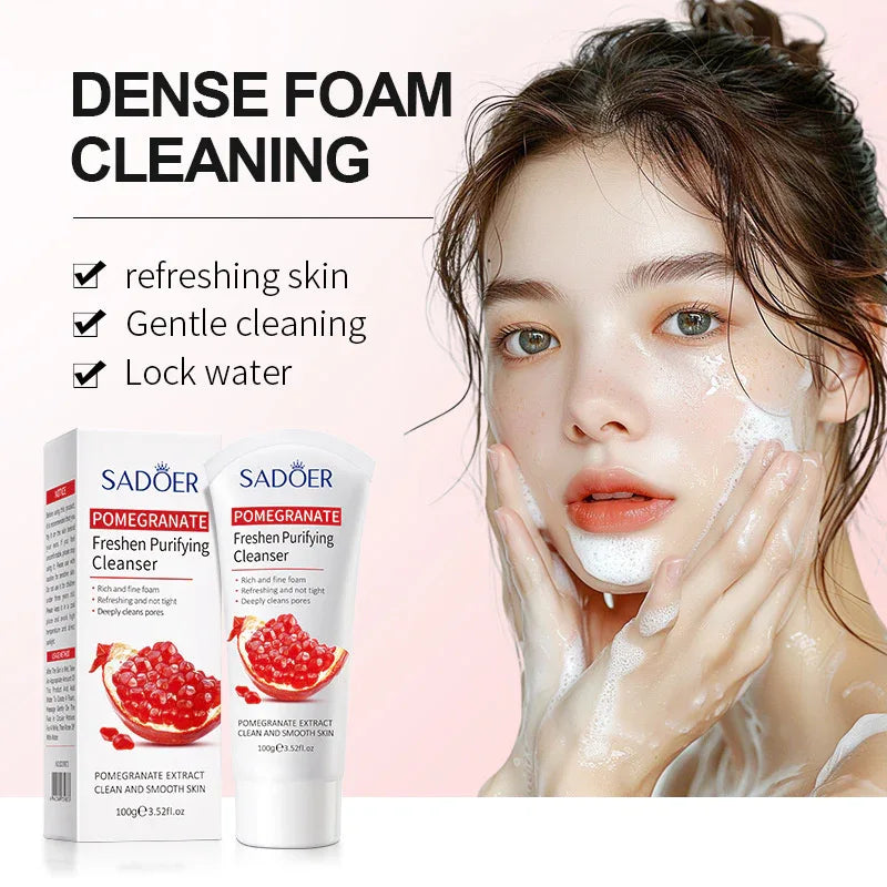 SADOER Vitamin C Cleansing Foam - Pomegranate 100g - Sadoer PureSkin