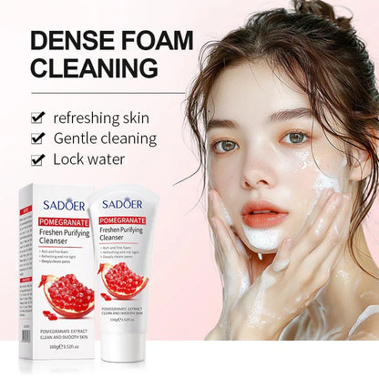 SADOER Vitamin C Cleansing Foam - Pomegranate 100g - Sadoer PureSkin