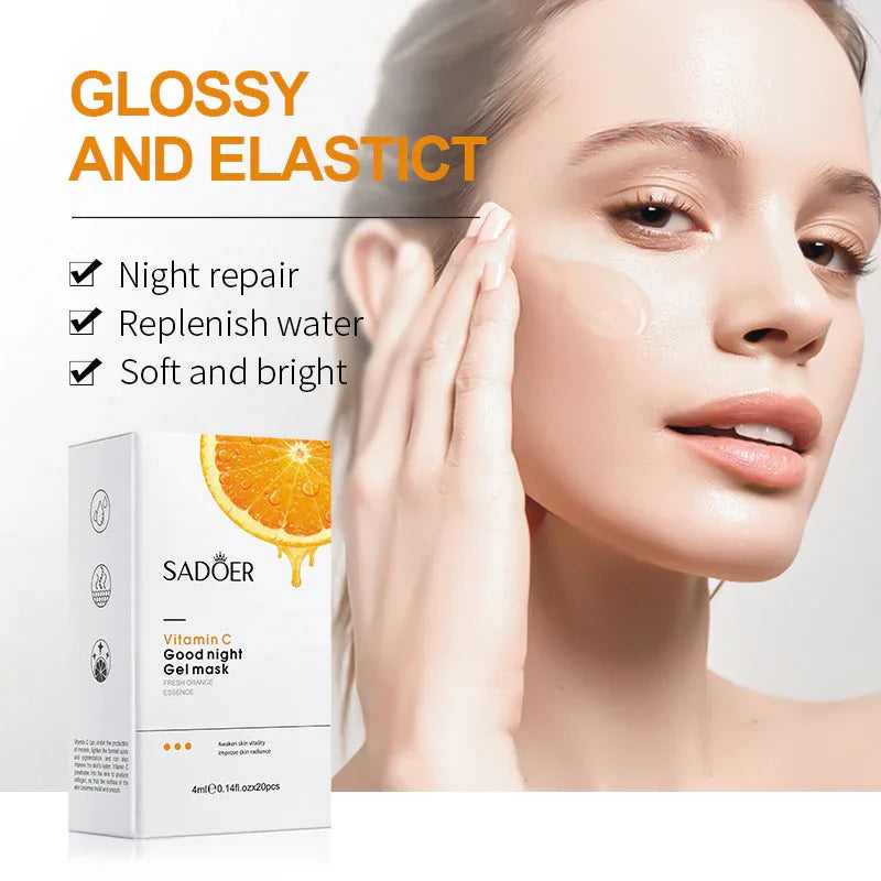 SADOER Vitamin C Good Night Gel Mask 4ml*20 - Sadoer PureSkin