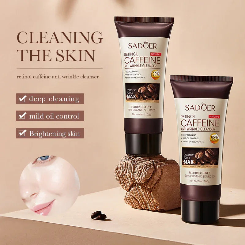 SADOER Vitamin C Cleansing Foam - Caffeine 100g - Sadoer PureSkin