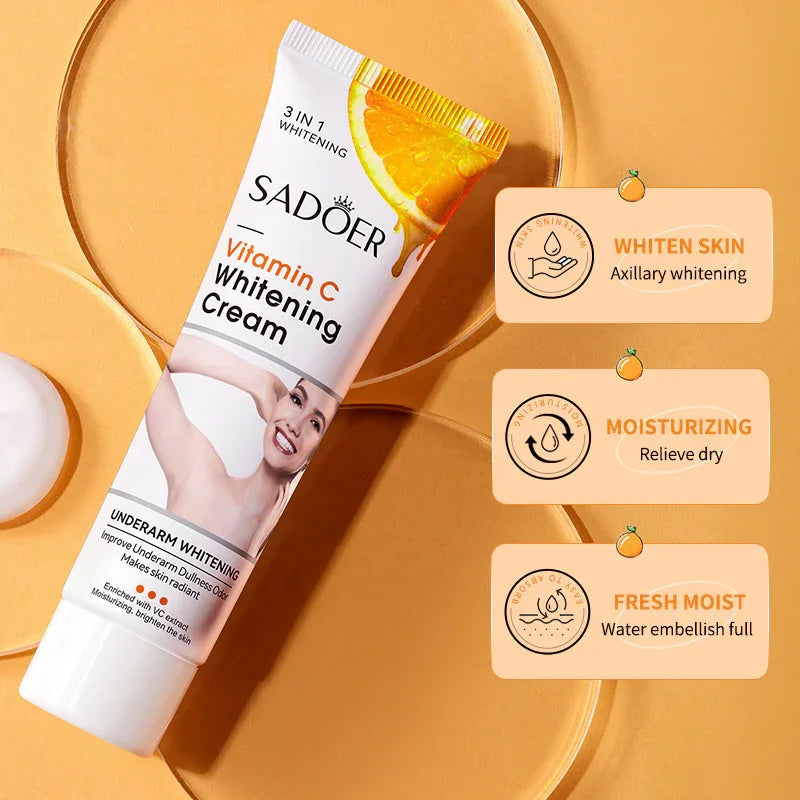 SADOER Vitamin C Underarm Whitening Cream 50g - Sadoer PureSkin