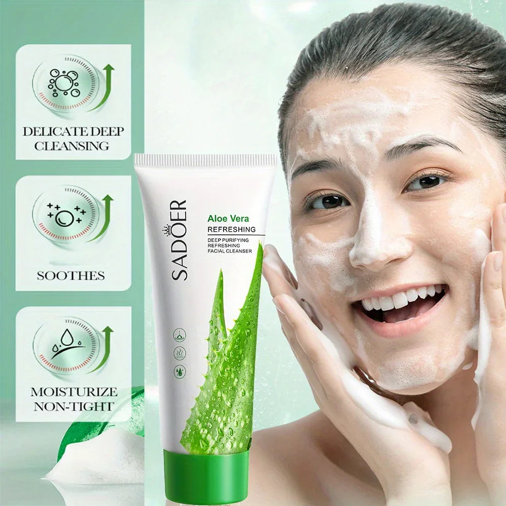 SADOER Vitamin C Cleansing Foam - Aloe 100g - Sadoer PureSkin