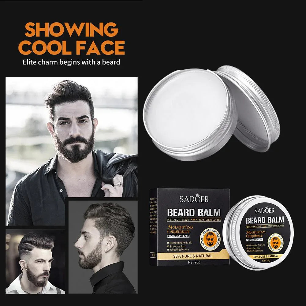 SADOER Men's Beard Care Cream 20g - Sadoer PureSkin