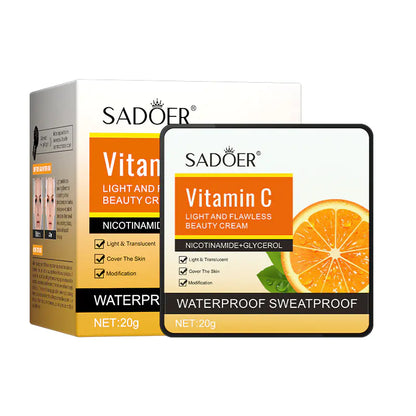 SADOER Vitamin C Body Lotion and Night Mask Set