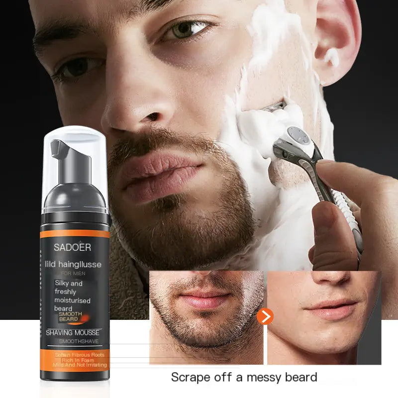 SADOER Men's Shaving Mousse for Softening Facial Hair