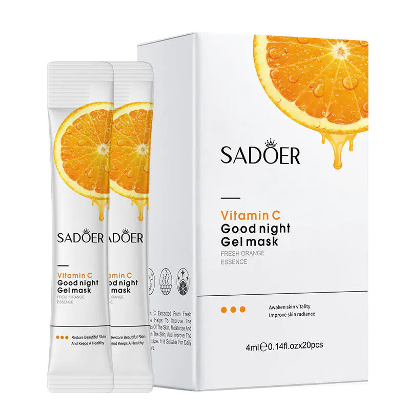 SADOER Vitamin C Body Lotion and Night Mask Set