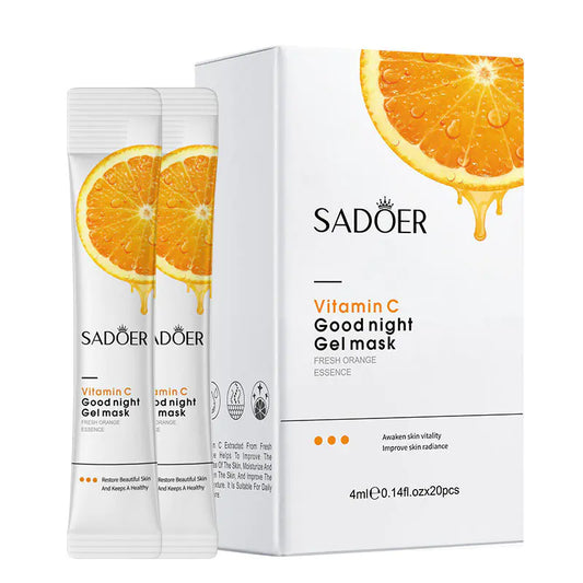 SADOER Vitamin C Body Lotion and Night Mask Set