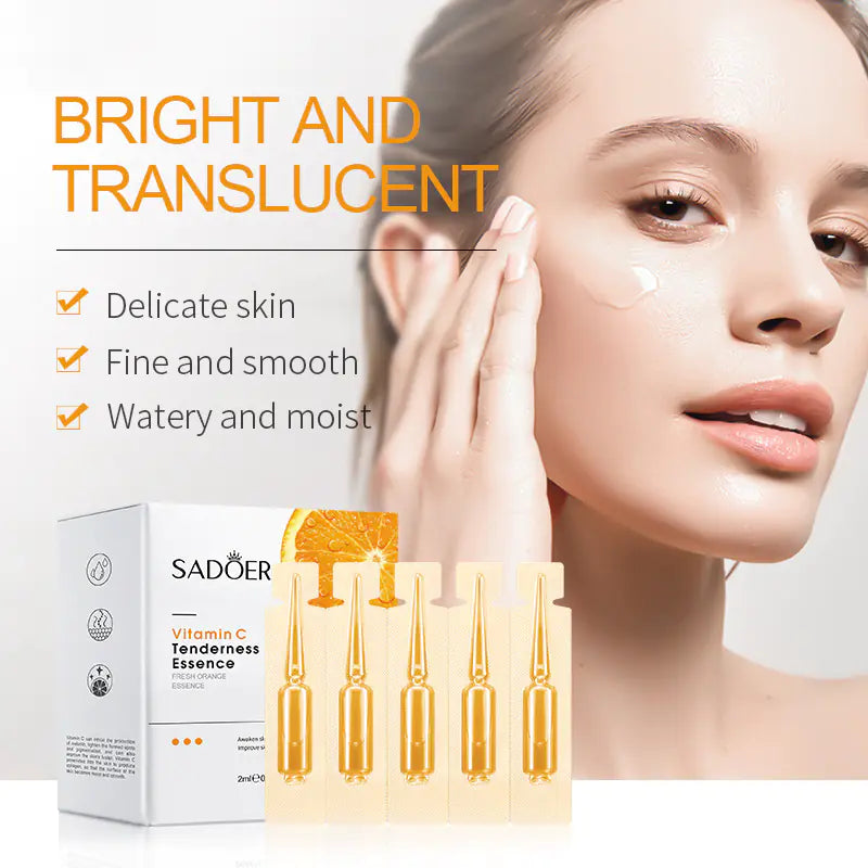 SADOER Vitamin C Body Lotion and Night Mask Set